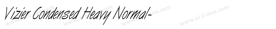 Vizier Condensed Heavy Normal字体转换